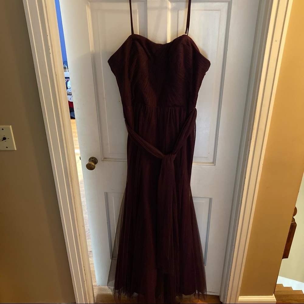 Watters Full Length Eggplant Gown - Picture 2 of 8